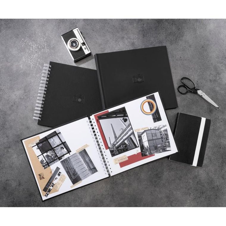 Hama, album do zdjęć, Sings, spiralny, 28-24 na 50 zdjęć, czarny