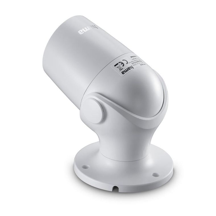 Hama, kamera zewnętrzna wifi z czujnikiem ruchu i noktowizorem, 1080p biała