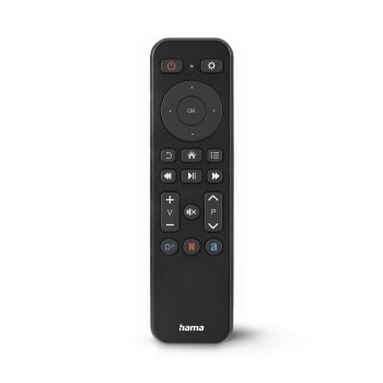 Hama, pilot uniewersalny smart tv 2w1, obsługa Netflix, Prime video, Disney+