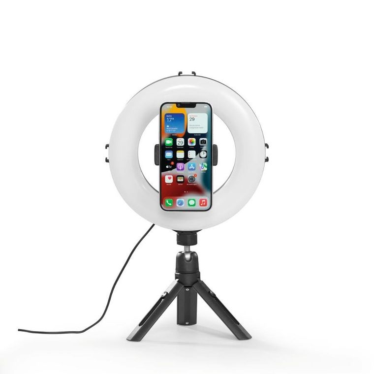 Hama, Spotlight Smart 80, lampa pierścieniowa z mini statywem