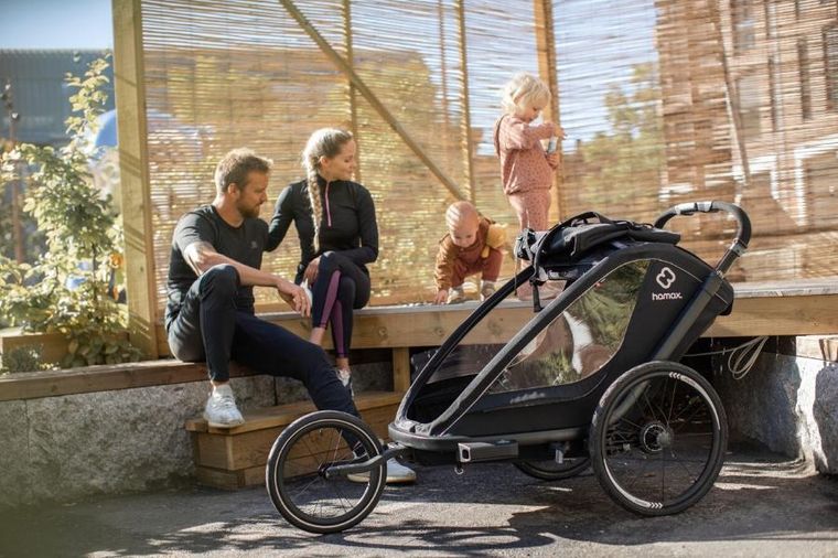 Hamax, Breeze One, przyczepka rowerowa, Black