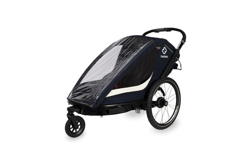 Hamax, Breeze, przyczepka rowerowa, podwójna, Navy/Cream