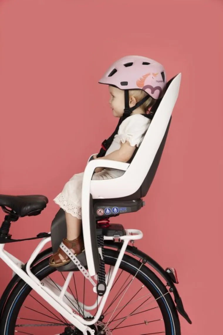 Hamax, Caress, fotelik rowerowy montowany na bagażniku, White/Black