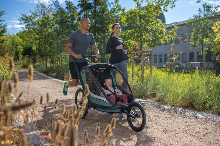 Hamax, Cocoon One, przyczepka rowerowa, Green/Black