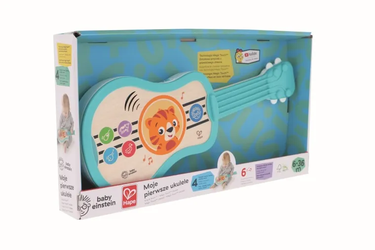Hape, Baby Einstein, Magiczne dotykowe ukulele, zabawka muzyczna