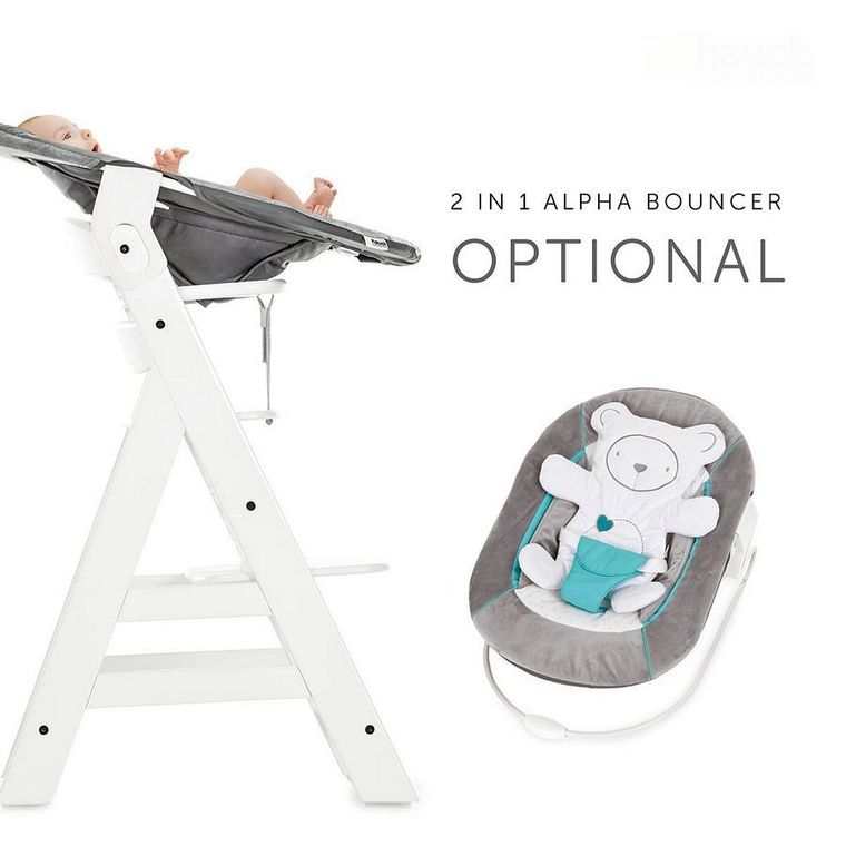 Hauck, Alpha+, krzesełko do karmienia, White