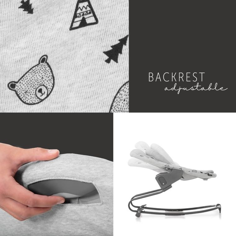 Hauck, Alpha Premium, leżaczek, Grey