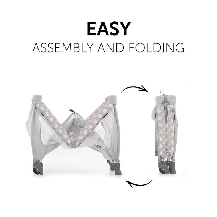 Hauck, Sleep N Play Center, łóżeczko turystyczne, Nordic Grey