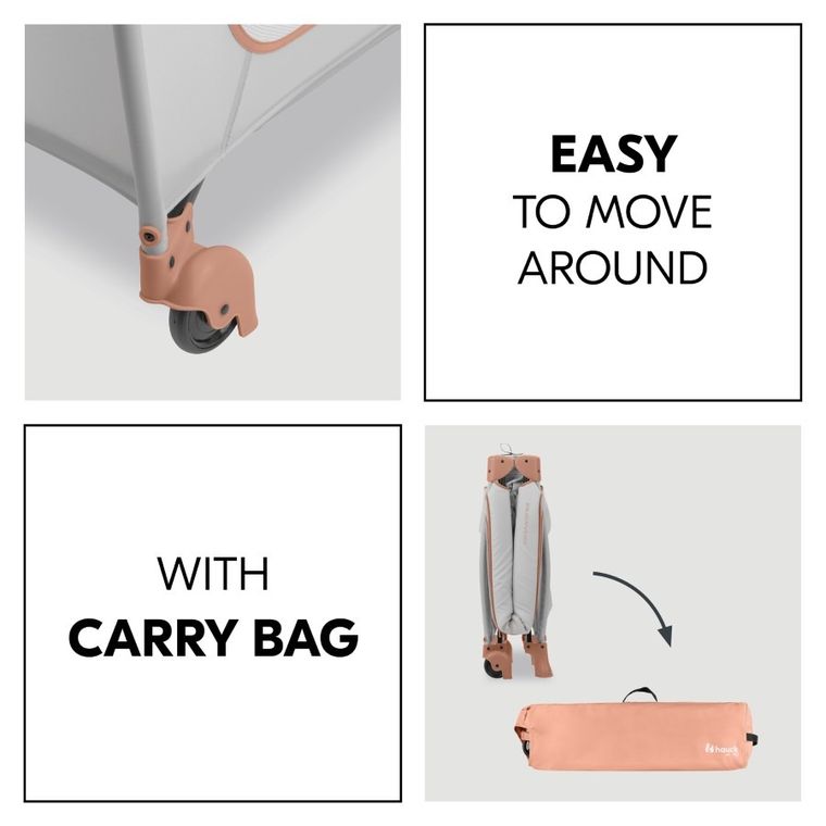 Hauck, Sleep N Play Go Plus, łóżeczko turystyczne, dusty cork