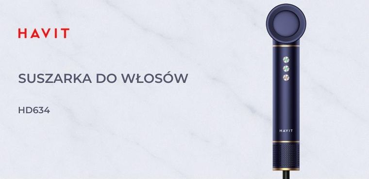 Havit, suszarka do włosów, niebieski, HD634-EU