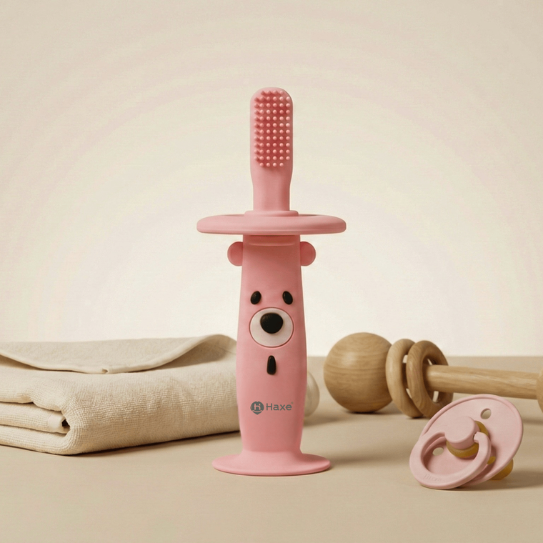 Haxe, Lulino, muzyczna szczoteczka i gryzak, różowa