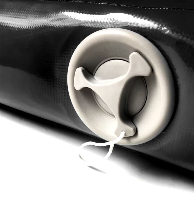 Hedo, airtrack, materac gimnastyczny, ścieżka, czarny, 400-100-20 cm