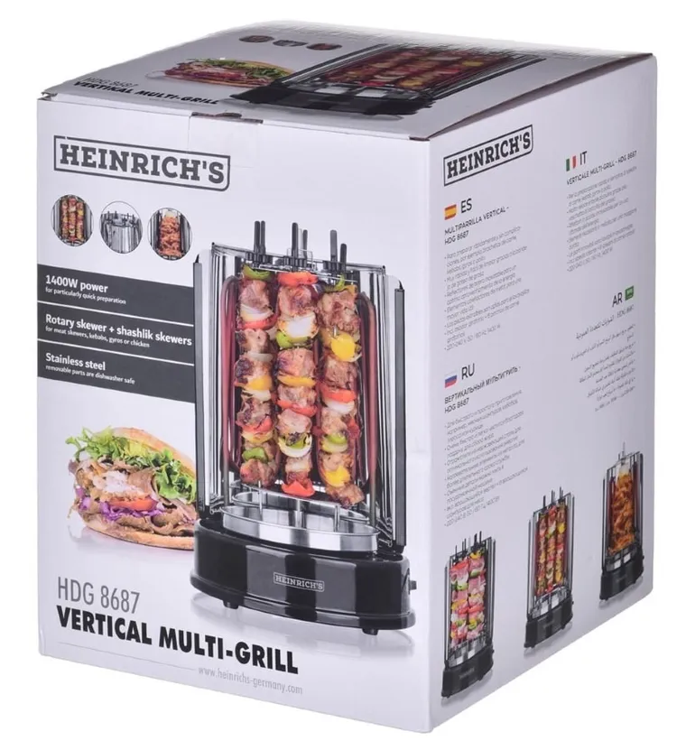 Heinrich's, urządzenie do kebaba i szaszłyków, HDG 8687