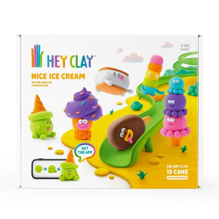 Hey Clay, Lody, masa plastyczna, 15 szt.