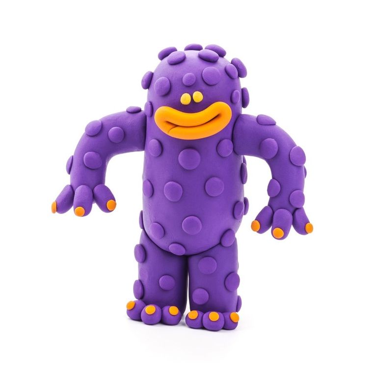 Hey Clay, Potwory, masa plastyczna, 18 szt.