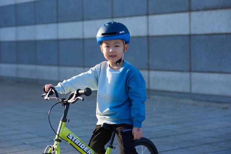 HJC, Gleo, kask rowerowy, Junior, niebieski