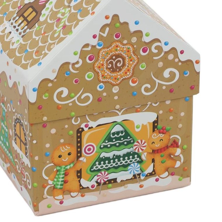 Home Styling Collection, pudełka świąteczne w kształcie domku, 2 szt.
