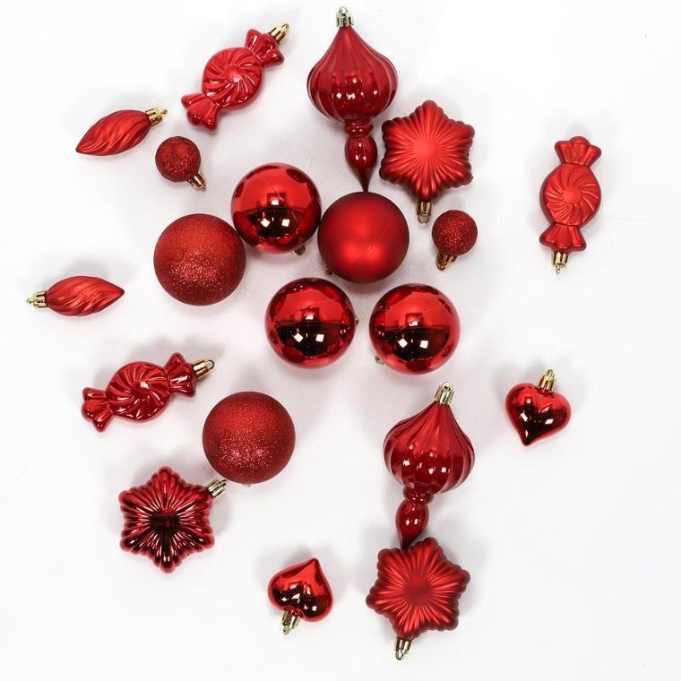 Home Styling Collection, zestaw ozdób na choinkę, 32 szt.