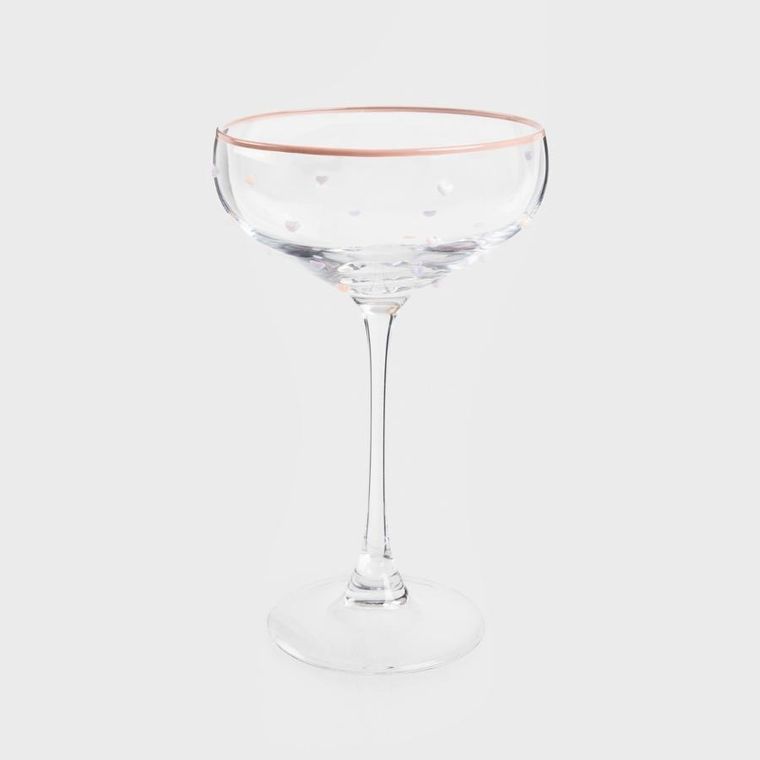 Homla, Amanti, kieliszek w serduszka na martini, 0,2l, 731723