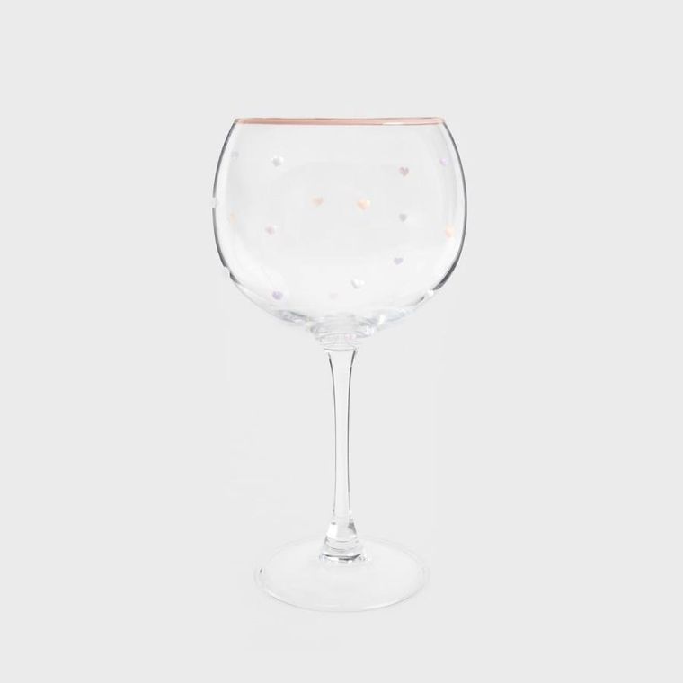 Homla, Amanti, kieliszek w serduszka, pękaty, 0,55l, 731747