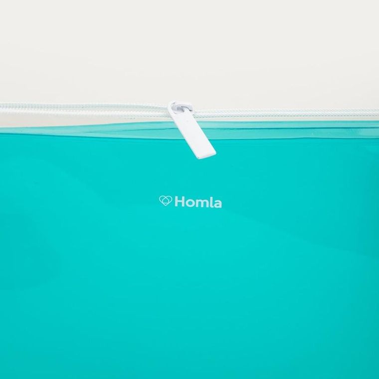 Homla, Amara, kosmetyczka, turkusowa, 16-20,5 cm