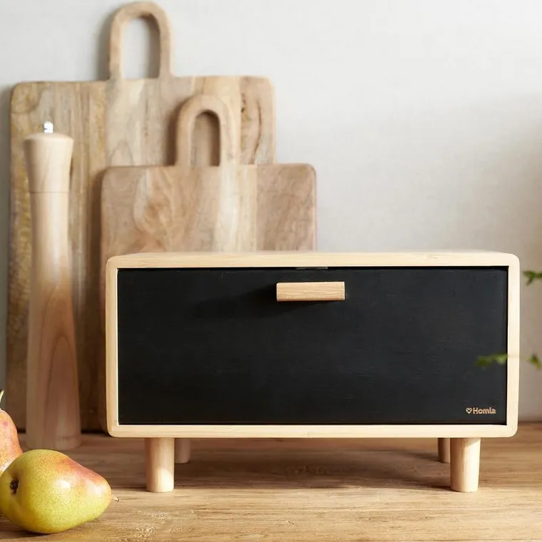 Homla, Bambou, chlebak, czarny, 35-23 cm