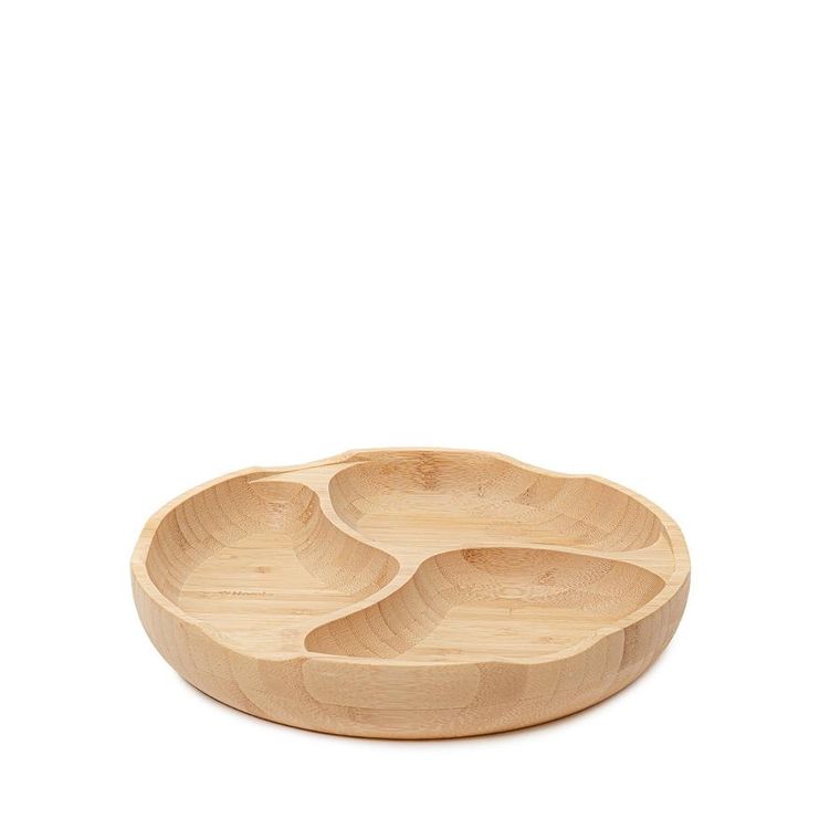 Homla, Bambou, Półmisek bambusowy z trzema przegródkami 25 cm