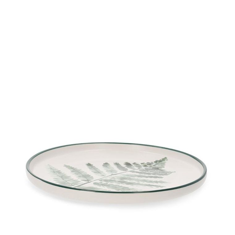 Homla, Blyde, talerz, z liściem paproci, 20 cm