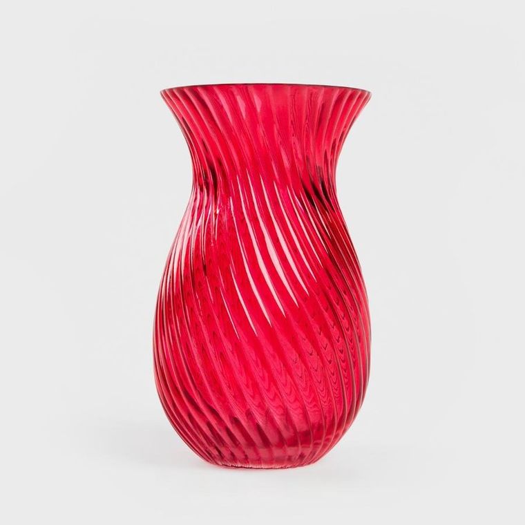 Homla, Cherish Love, wazon, szklany czerwony, 11,5-20 cm