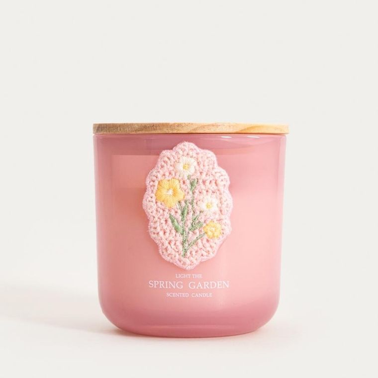 Homla, Crohet, świeca zapachowa, Spring Garden, 300g