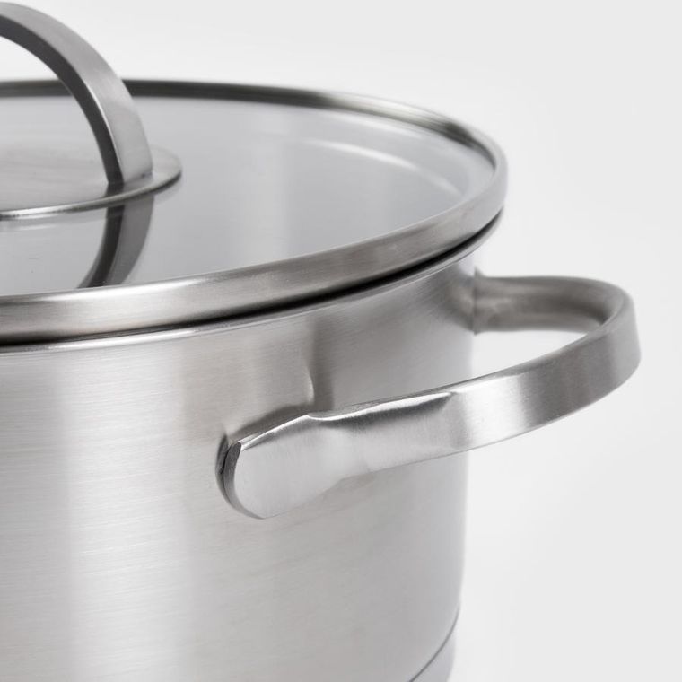 Homla, Eataly, zestaw garnków, ze stali nierdzewnej, 6 elementów