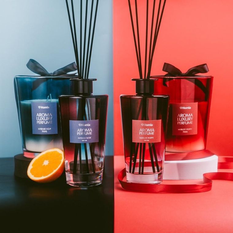 Homla, Ember, świeca zapachowa, Intense Noir, 700g