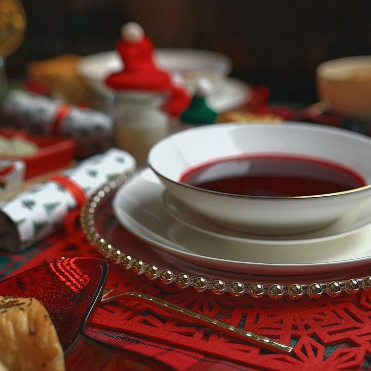 Homla, Golden Balls, talerz, szklany, 33 cm