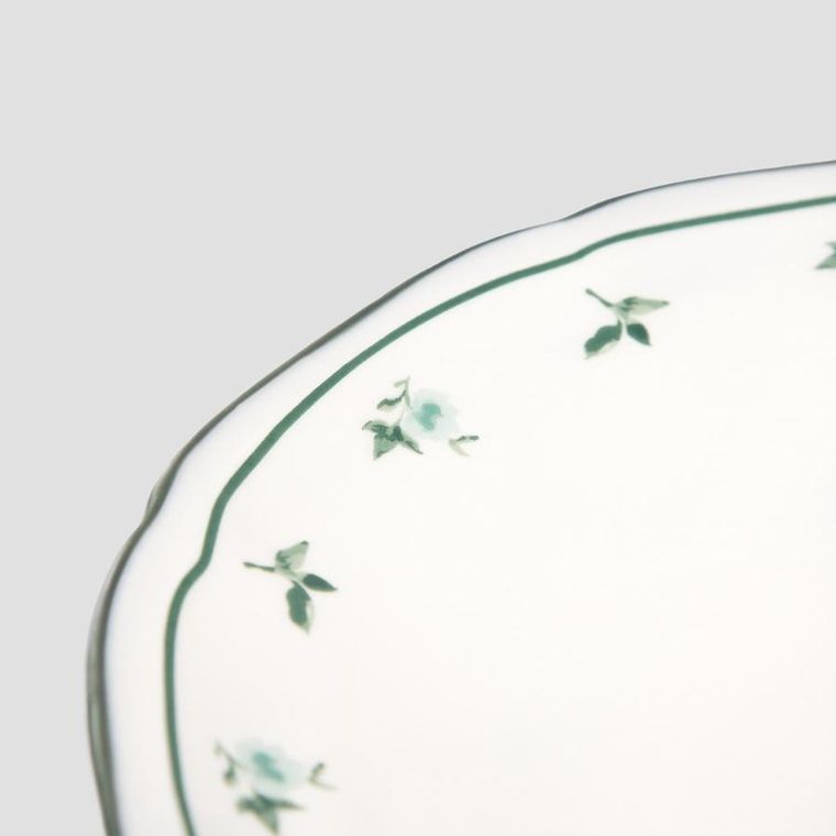 Homla, Greta, talerz, głęboki zielony, 22 cm