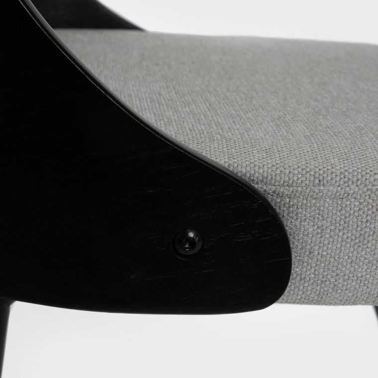 Homla, Helic, krzesło, czarne, 48,5-54,5-76 cm