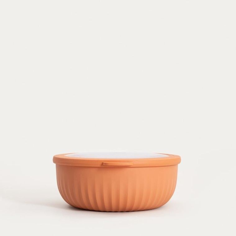 Homla, Kerma, zestaw, misek pomarańczowych z pokrywkami, 4 szt.