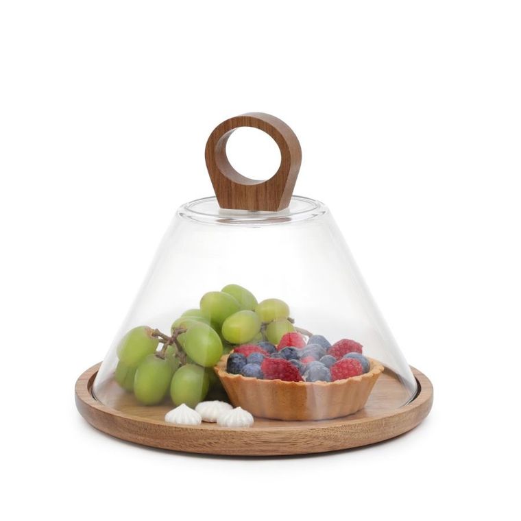 Homla, Lenne, patera, ze szklanym kloszem, 23-19 cm