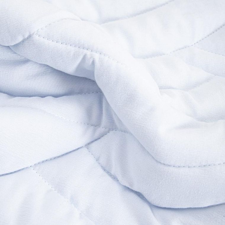 Homla, Marey, narzuta, błękitna z pikowaniem fala, 200-220 cm