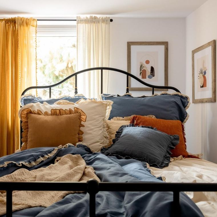 Homla, Moises, Pościel bawełniana beżowa z koronką PREMIUM, 160-200 cm, SS23 843728