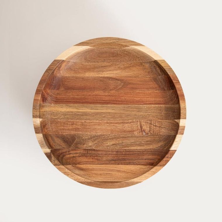 Homla, Mooka, patera, akacjowa zaokrąglana na nóżce, 30,5-11 cm