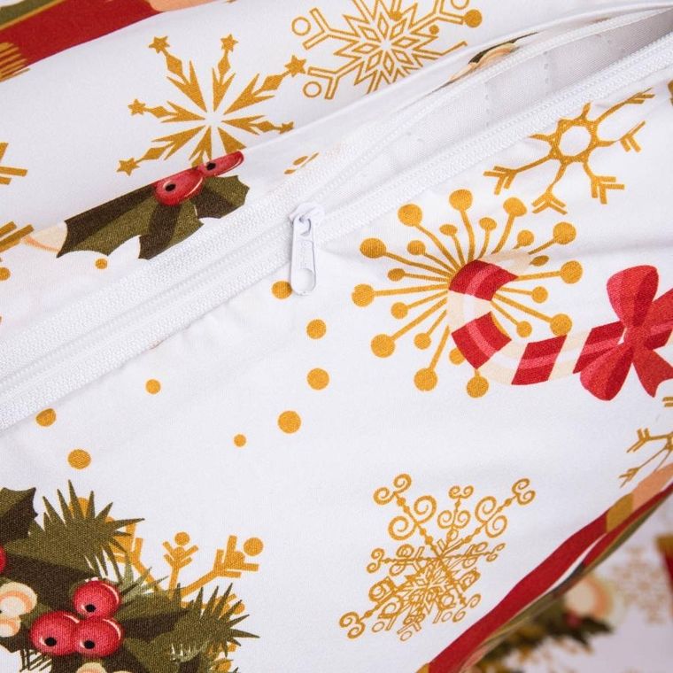 Homla, Nutcracker B2, pościel, biała w nadruk, 200-220 cm