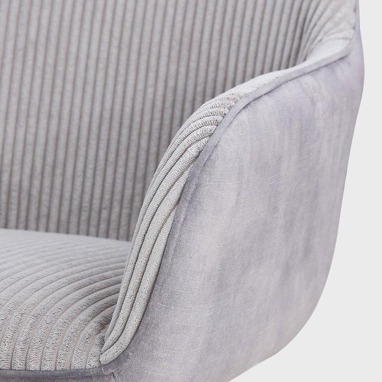 Homla, Pesa, krzesło w tkaninie łączonej, szare, 56-60-82 cm