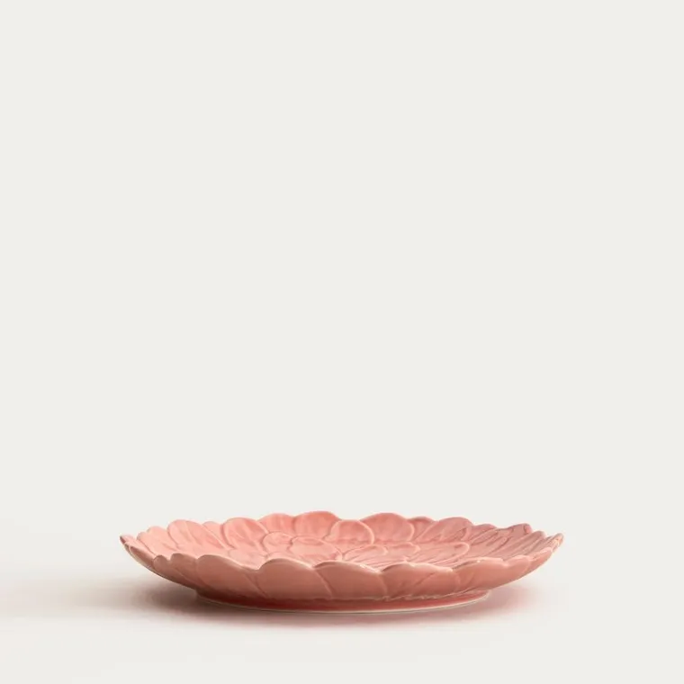 Homla, Rasset, talerz, deserowy z kwiatem różowy, 20 cm
