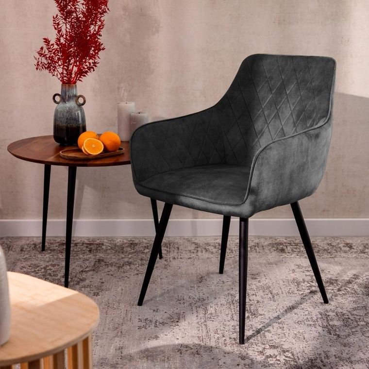 Homla, Satori, krzesło, grafitowe, 58-62-79 cm