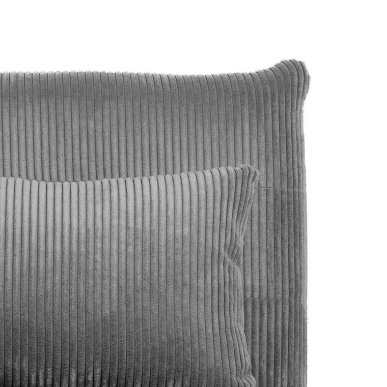 Homla, Solace, sofa sztruksowa, 1-osobowa, z funkcją spania, szara, 83-91-84 cm, 871639