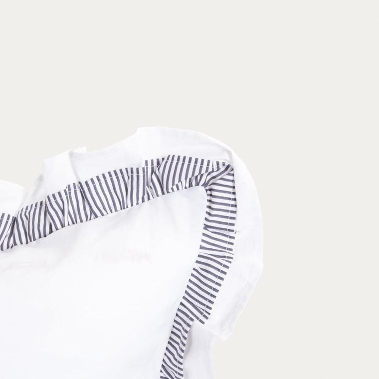 Homla, Tessia, pościel, bawełniana z podwjną falbanką, 200-220 cm