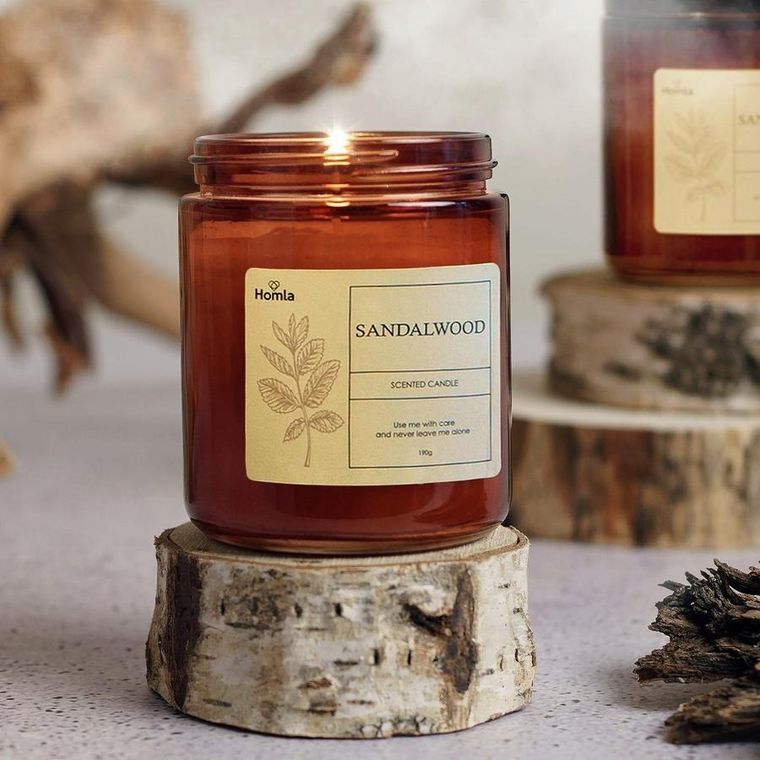 Homla, Tofu, świeca zapachowa, Sandalwood, 190 g