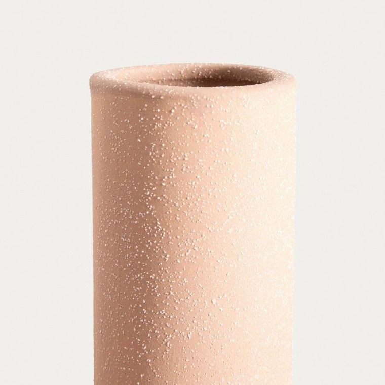 Homla, Twist, wazon, ceramiczny zakręcony beżowy, 13-17 cm