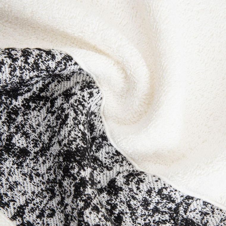 Homla, Viola, ręcznik, biało-czarny, 50-90 cm