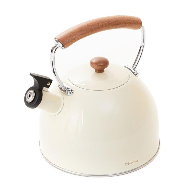 Homla, Virgen, czajnik, kremowy z drewnianym uchwytem, 2,5l